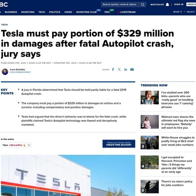 Tesla Menghadapi Bayaran 242.5 Juta Dolar Amerika Selepas Juri Memutuskan Pemasaran Autopilot Menyumbang kepada Nahas Maut