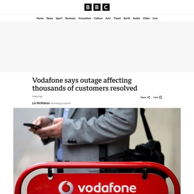 Vodafone ประสบภาวะขัดข้องครั้งใหญ่ในสหราชอาณาจักร: สงสัยการตั้งค่า BGP ผิดพลาดจนเครือข่ายดับสนิท
