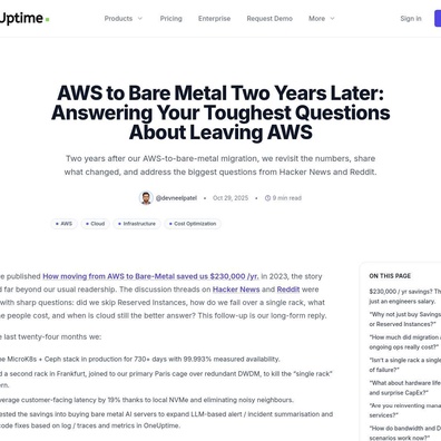 Bare Metal vs. Cloud: คำถามมูลค่า 1.2 ล้านดอลลาร์ที่แบ่งทีมเทค
