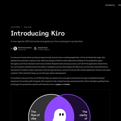 開發者討論 IDE 疲勞問題,新的 AI 驅動 Kiro 編輯器加入競爭激烈的市場