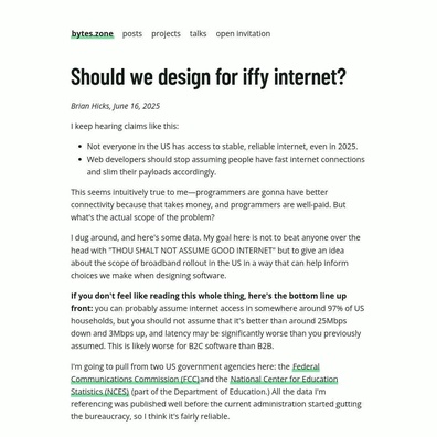 Pembangun Berkongsi Pengalaman Dunia Sebenar dengan Sambungan Internet Lemah dan Penyelesaian Reka Bentuk