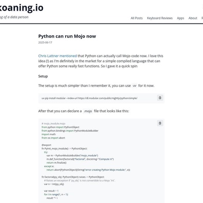 Bahasa Mojo Kini Mendukung Integrasi Python dengan Peningkatan Performa yang Mengesankan