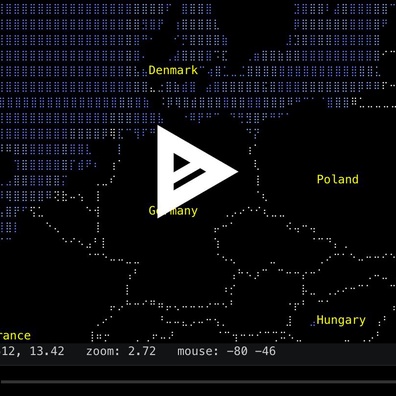 Trình Xem Bản Đồ Terminal MapSCII Gặp Vấn Đề Hiển Thị Trên Màn Hình Lớn và Console Linux
