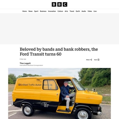 Ford Transit 60週年:從簡單工作廂型車到47,400美元起價引發社群熱議