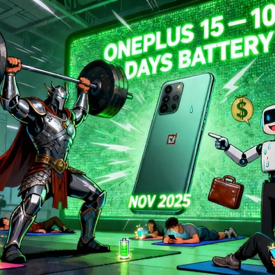 OnePlus 15 以革命性硅碳动力电池打破续航纪录