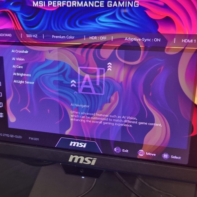 Monitor QD-OLED 500 Hz Terbaru dari MSI Menggunakan AI untuk Mencegah Burn-in Saat Anda Menjauh