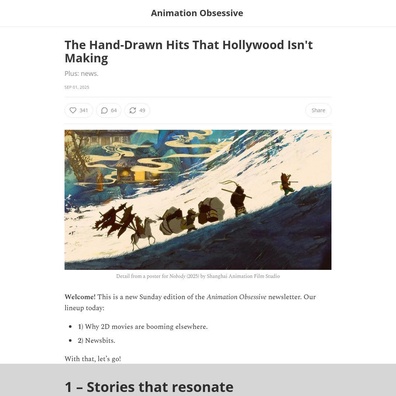 แอนิเมชันวาดด้วยมือกลับมาฮิตทั่วโลก ขณะที่ Hollywood ยังคงยึดติดกับ 3D