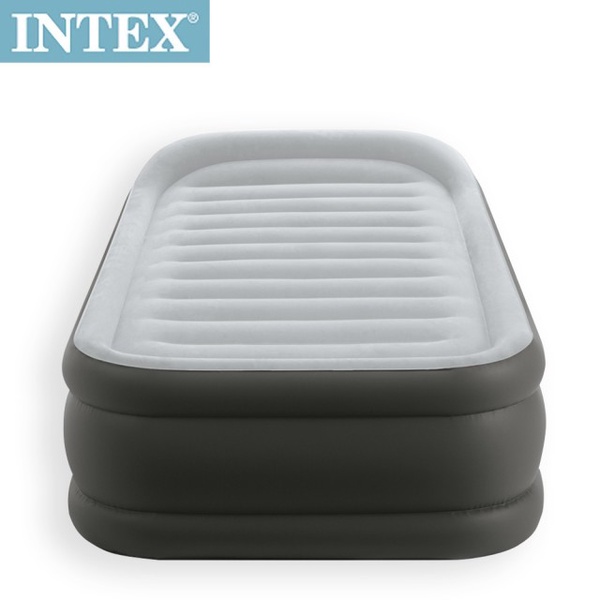 【INTEX】豪華三層圍邊充氣床(內建電動幫浦)