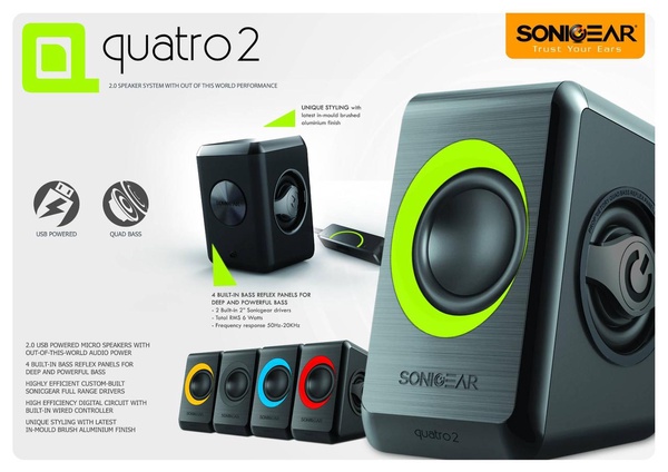 SonicGear Quatro 2 USB Speaker