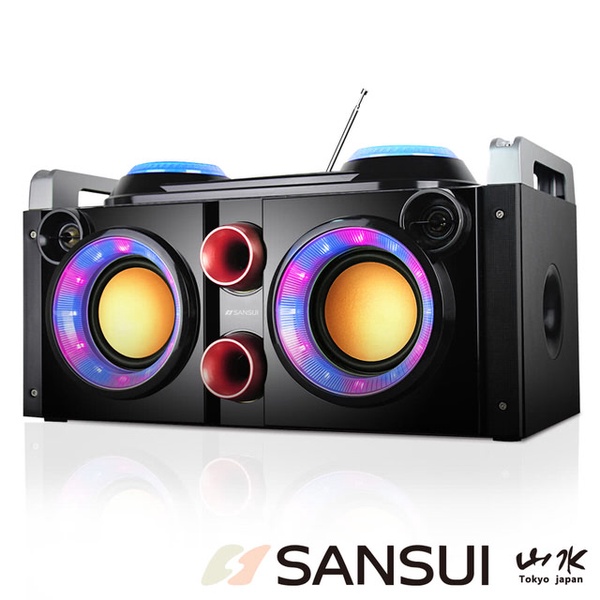 【SANSUI 山水】SANSUI音霸藍芽/廣播/USB/AUX/卡拉OK隨身音響(SBK777)