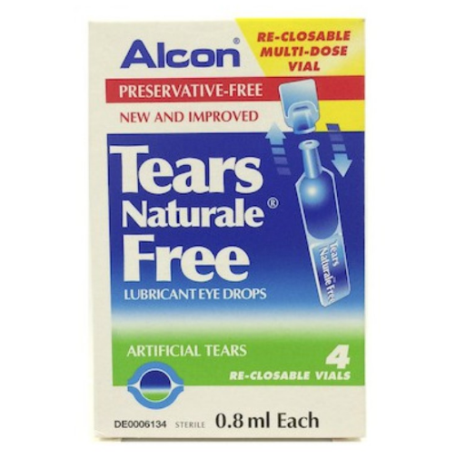 Alcon | น้ำตาเทียม ปราศจากสารกันเสีย Alcon Tears Naturale Free 32 Vials (0.03 FL OZ Each)