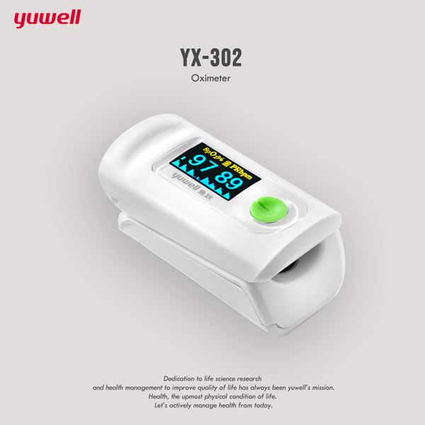 YUWELL | เครื่องวัดออกซิเจนในเลือดที่ปลายนิ้ว รุ่น YX 302