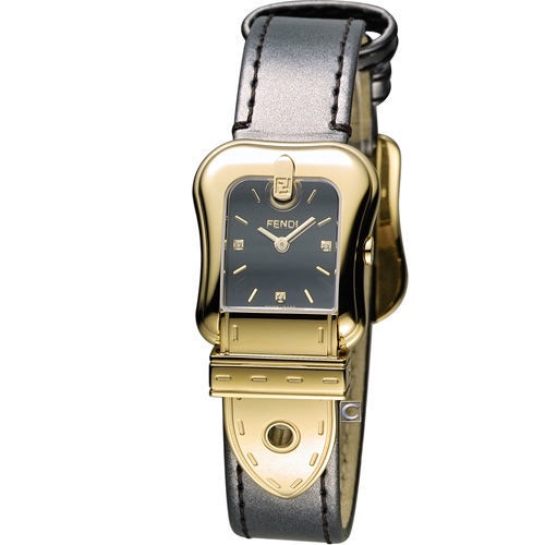 芬迪 FENDI B.Fendi 完美時尚腕錶 F380421021D1 黑x金