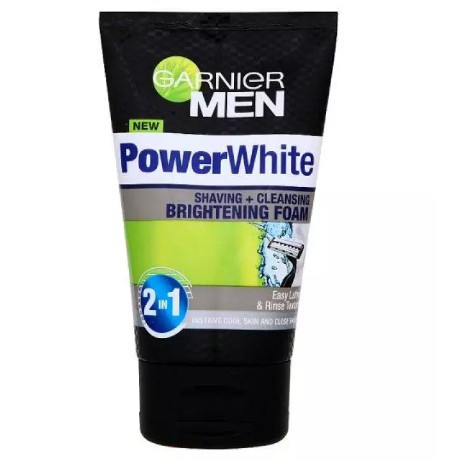 GARNIER | Men PowerWhite Shaving Cleansing brightening Foam