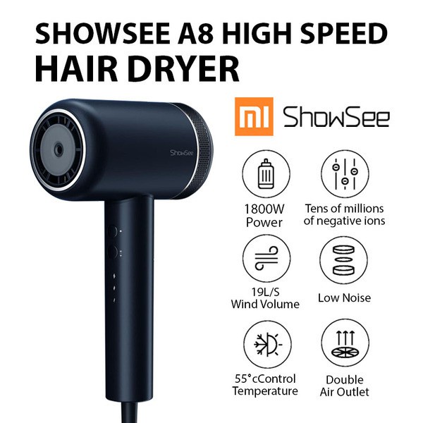 Xiaomi | A8 Negative Ion Hair Dryer