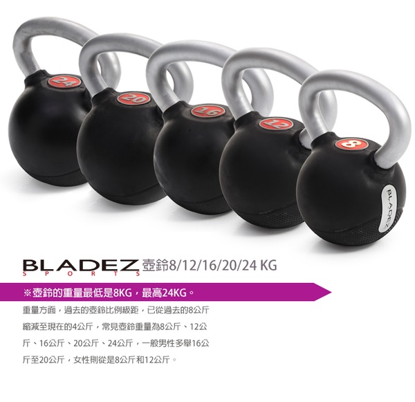 【BLADEZ】Kettlebell 包膠競技壺鈴