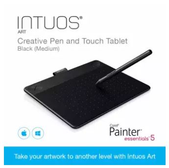 Wacom Intuos Art Creative Pen and Touch Tablet Black