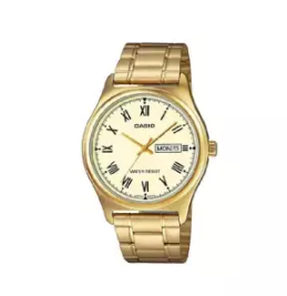 CASIO | นาฬิกาข้อมือ รุ่น MTP-V006G-9BUDF สายสแตนเลสสีทอง