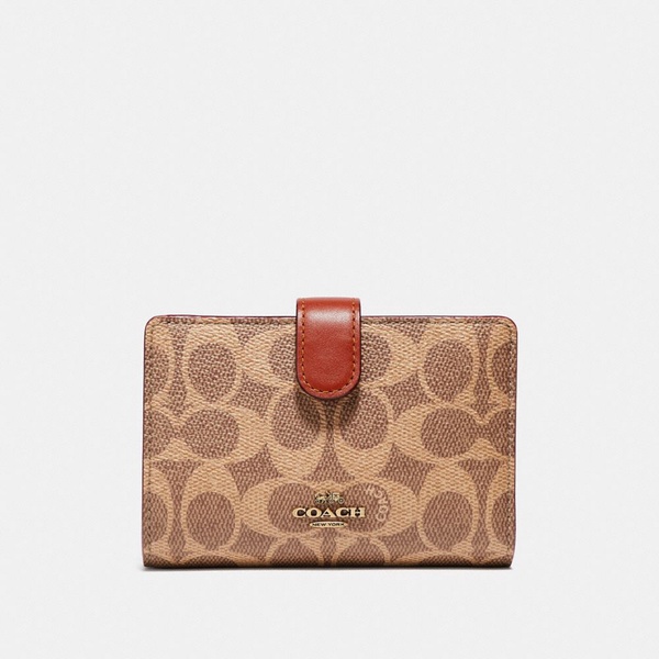 Coach|Medium Corner Zip Wallet