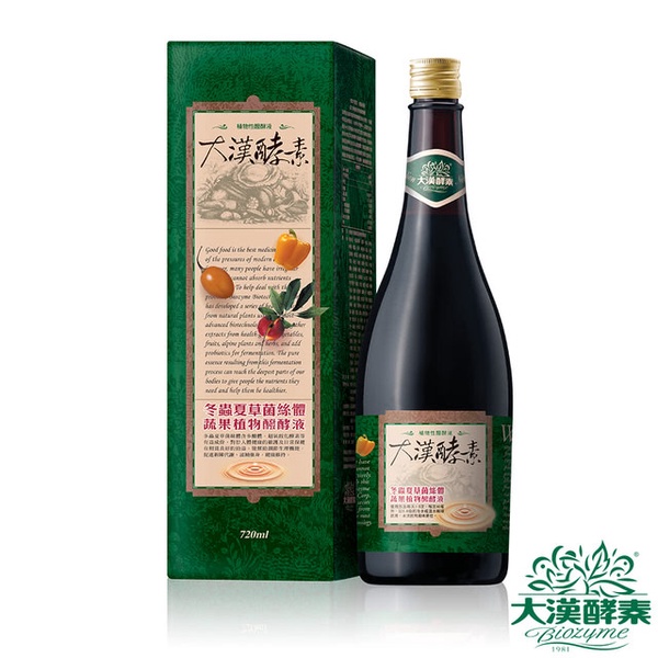 【大漢酵素】冬蟲夏草菌絲體蔬果植物醱酵液(720ml)