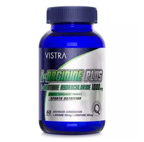 Vistra L-Arginine Plus L-Ornithine | วิสทร้า แอล-อาร์จินีน พลัส เสริมสร้างกล้ามเนื้อและบำรุงผู้ชาย