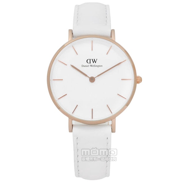 【Daniel Wellington】Classic Petite 清新經典真皮手錶(DW00100189)