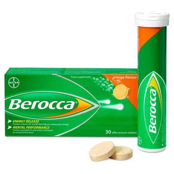 Berocca Performance เม็ดฟู่ รสส้ม