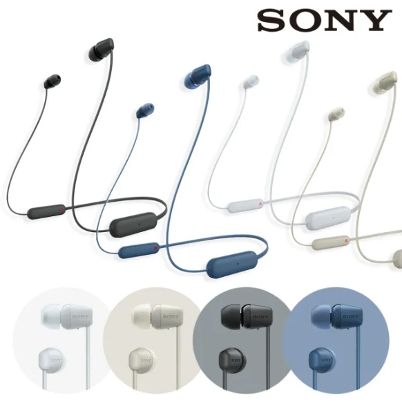 SONY 索尼 | WI-C100 無線頸掛入耳式藍芽耳機
