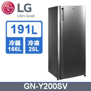 【LG 樂金】191公升變頻單門冰箱(GN-Y200SV)