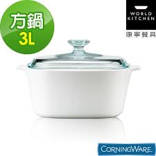 【Corningware 康寧鍋具】3L方型康寧鍋