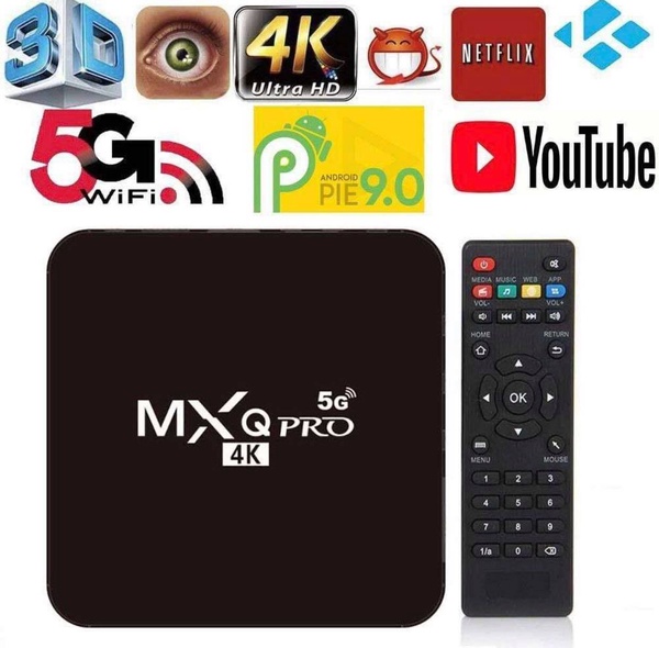 MXQ | Smart Android 9.0 Pro Tv Box 4k 5G 64Gb