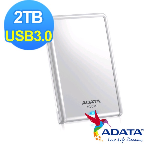 【ADATA 威剛】USB3.0 2.5吋行動硬碟(HV620)