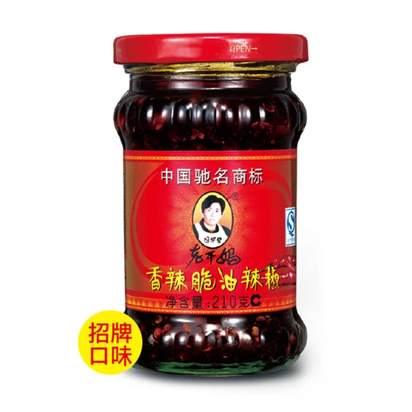 【老干媽】香辣脆油辣椒(210g)