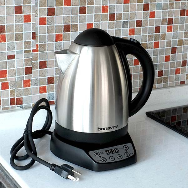 手沖咖啡神器 Bonavita 智能控溫不銹鋼電水壺 （1.7L）