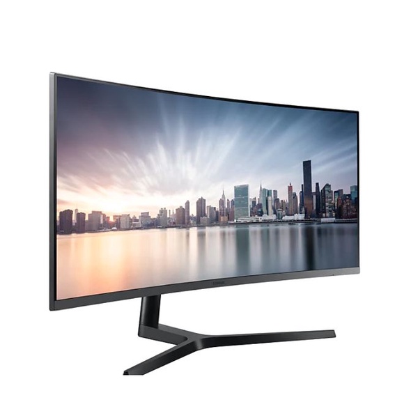 Samsung | LC34H890WGEXXS 34-inch Premium Curved Business Monitor with Perfect Multi-tasking &amp; Viewing Comfort