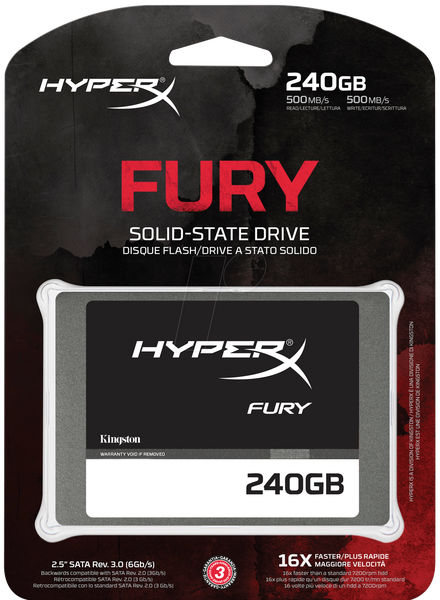 金士頓 Kingston HyperX FURY 240G mlc