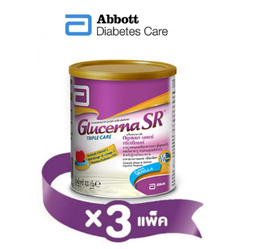 GLUCERNA SR | อาหารทดแทน สำหรับผู้ป่วยเบาหวานที่ต้องการควบคุมน้ำตาลในเลือด GLUCERNA SR TRIPLECARE POWDER