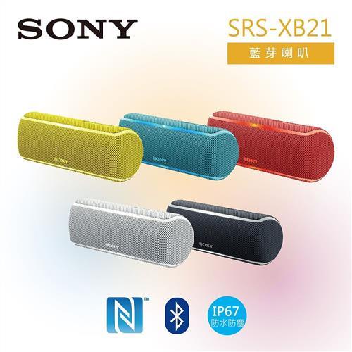 【SONY 索尼】可攜式藍芽立體聲喇叭(SRS-XB21)