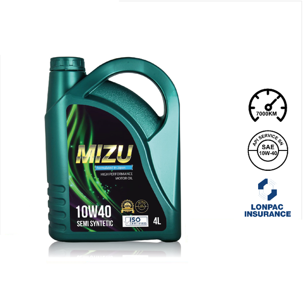 MIZU | SEMI SYNTHETIC ENGINE OIL 4L