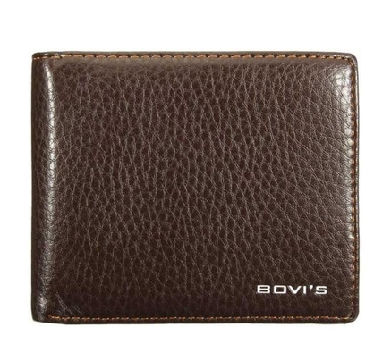 Bovis' | กระเป๋าสตางค์หนังแท้สำหรับผู้ชายทรงสั้น BOVI'S 0989 men's wallet