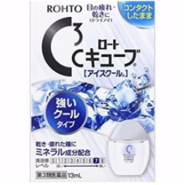 Rohto | น้ำตาเทียมสูตรเย็นจากประเทศญี่ปุ่น Rohto C3 Ice Cool C Cube