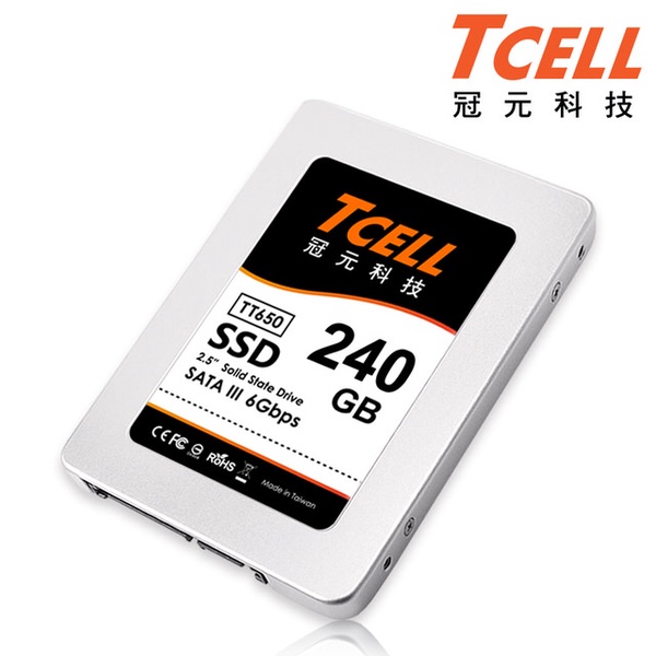 【TCELL冠元】TT650 2.5吋 SATAIII SSD固態硬碟