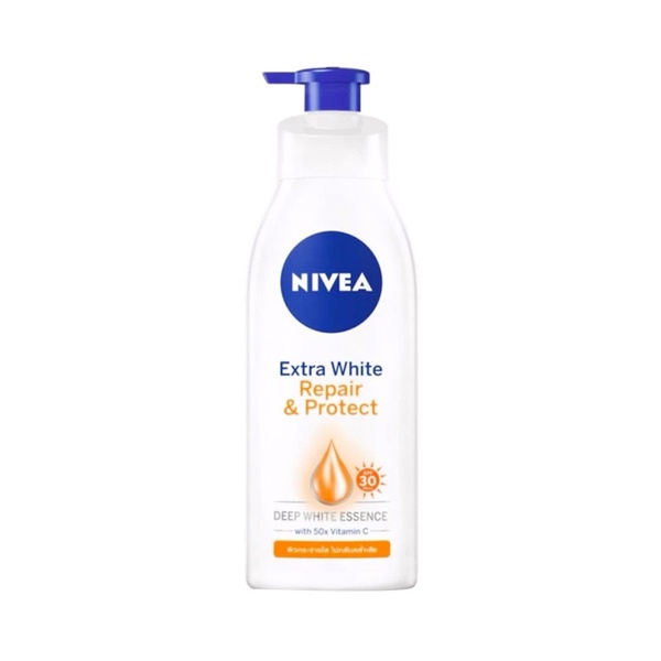 NIVEA | Extra White Repair &amp; Protect Lotion ขนาด 525 มล. โลชั่นบำรุงผิวกาย ผสมสารป้องกันแสงแดด SPF30 PA++