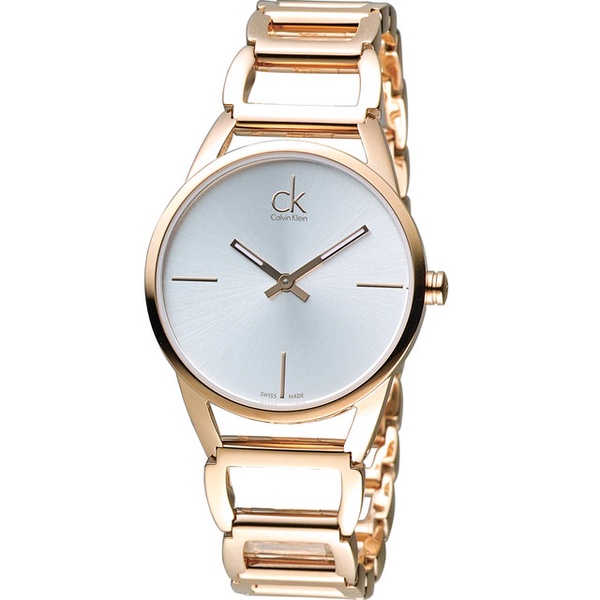 Calvin Klein Stately 時尚鏤空手鍊腕錶K3G23626