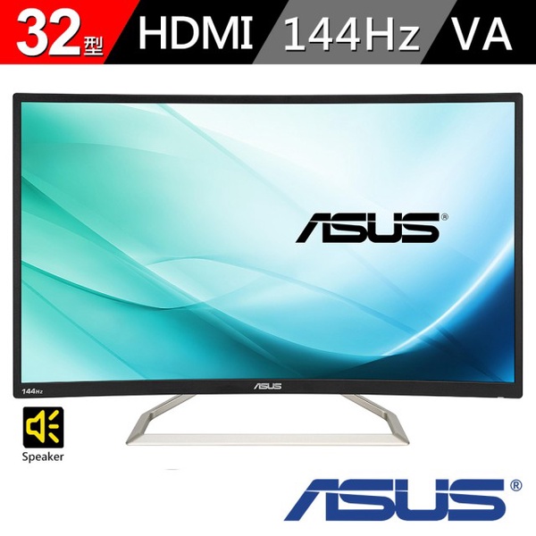 【ASUS】VA326H 32型 VA Full HD 曲面螢幕