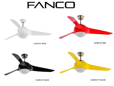 Fanco Ceiling Fan Designer Globe 54-inch