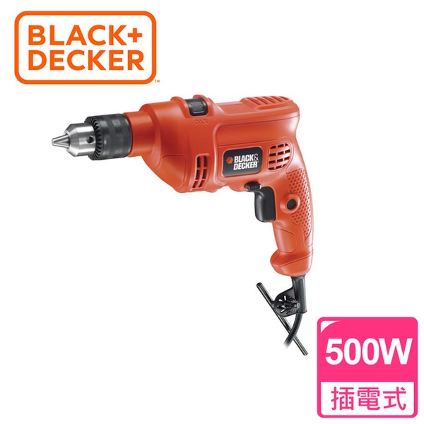 【BLACK&amp;DECKER 百工】500W震動電鑽工具(KR504RE)