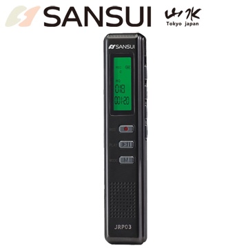 【SANSUI 山水】MP3/數位/8G專業錄音筆JRP03