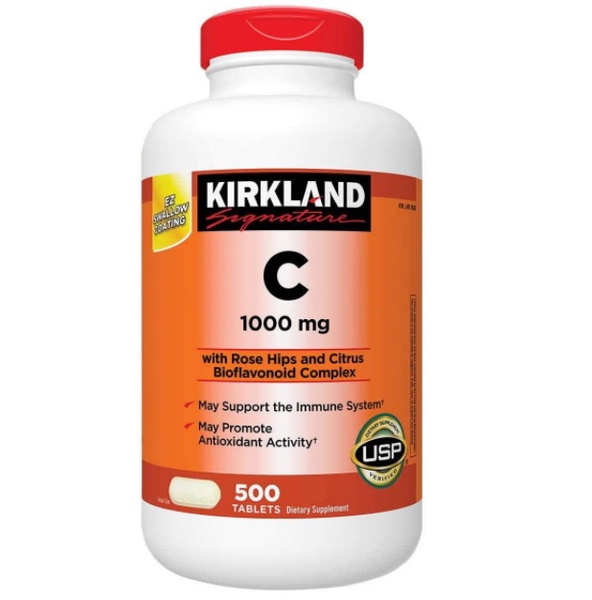 Kirkland | Signature Vitamin C with Rose hips and Citrus 1000mg 500 Tablets