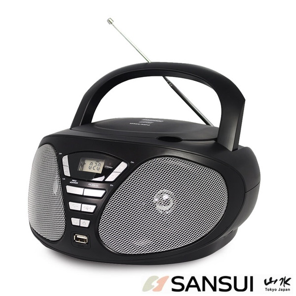 【 SANSUI山水】CD/FM/USB/AUX手提式音響(SB-U36)